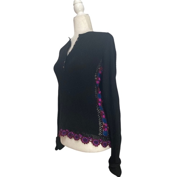 Ulla Johnson Juniper Sweater NWT Jumper Merino Wool Ribbed Crochet Detailing - Picture 6 of 16